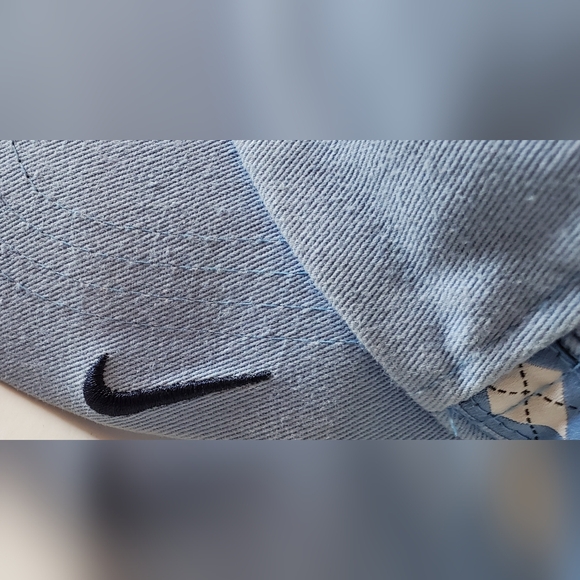 Nike Heritage86 UNC Carolina Tar Heels Argyle Design Baseball Hat Cap - EUC - Picture 3 of 11